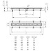 Душевой лоток Azario AZ-CH 650 HN с рамкой и решеткой Harmony