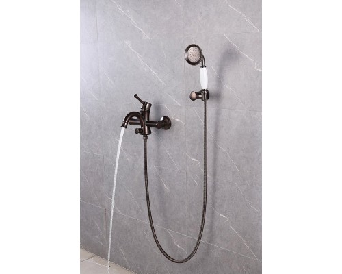 Смеситель для ванны Lemark Peretto LM6302RB Черный кофе