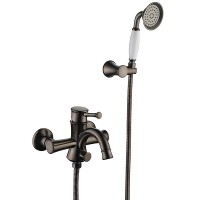 Смеситель для ванны Lemark Peretto LM6302RB Черный кофе