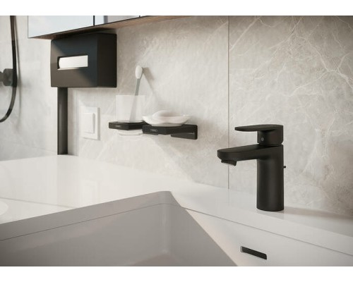 Стакан для зубных щеток Hansgrohe AddStoris 41749670 Черный матовый