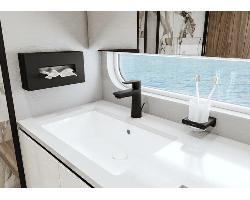 Стакан для зубных щеток Hansgrohe AddStoris 41749670 Черный матовый