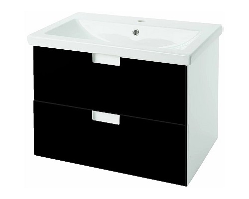 Тумба под раковину Bellezza Пегас 60 4630409270047 подвесная Черная