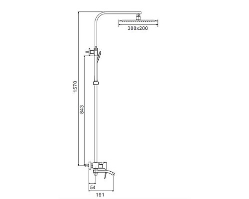 Душевая система Gappo G07 G2407-8 Белая Хром