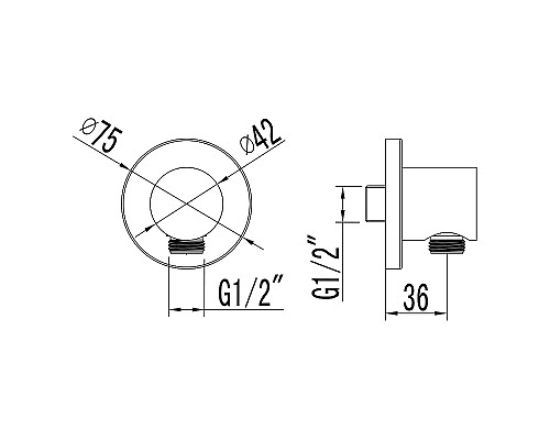 Шланговое подключение Lemark LM4383C Хром