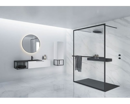 Душевая перегородка Riho Lucid GD401 90 G005029121 (GD309B000) Черный