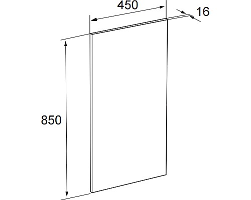 Зеркало Roca The Gap 45 ZRU9000090 с подсветкой (светильник сверху)