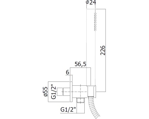 Душевой гарнитур Paffoni Master ZDUP094HG золото медовое