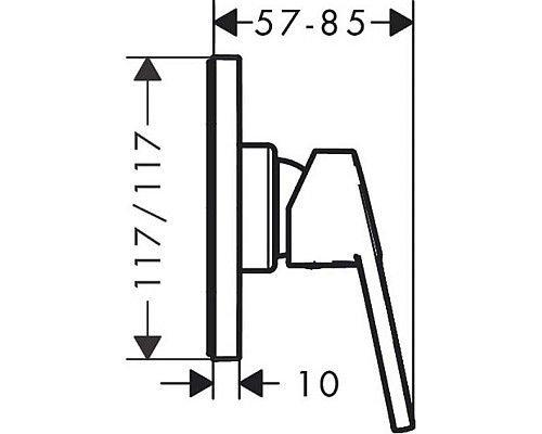 Смеситель для душа Hansgrohe Logis Loop 71612000
