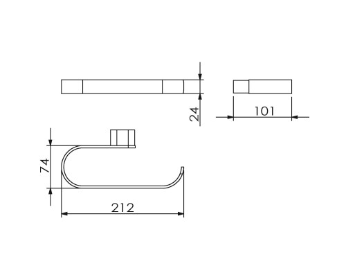 Полотенцедержатель LANGBERGER 24038A