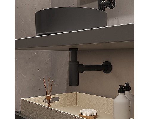 Сифон для раковины Iddis Optima Home OPTGM00i84 Графит Сифон для раковины Iddis Optima Home OPTGM00i84 Графит