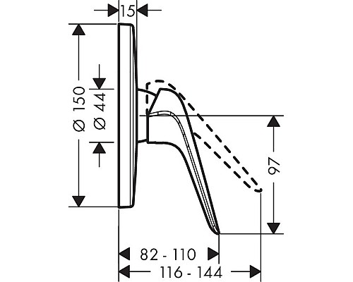 Смеситель для душа Hansgrohe Novus 71066000