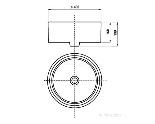 Раковина Roca Mila 40 32700C000
