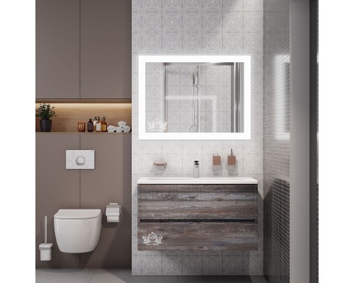 Зеркало Art&Max Soli AM-Sol-800-600-DS-F-H с подсветкой с сенсорным выключателем