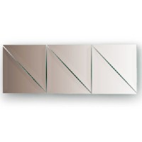 Зеркальная плитка Evoform Refractive 15х15 с фацетом 15 мм