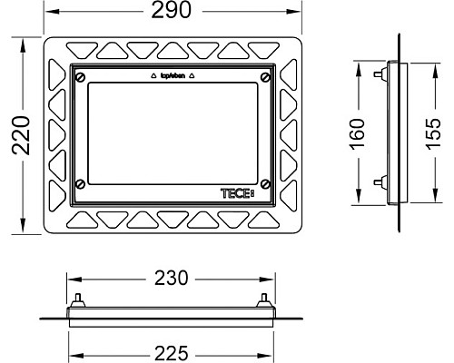 Монтажная рамка TECE 9240644