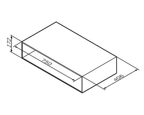 База под раковину подвесная AM.PM Gem M90OHX0750NF 750 мм