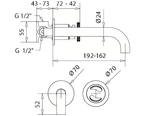 Смеситель для раковины Migliore Reversa 28201 Золото