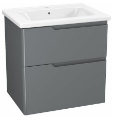 Тумба под раковину Owl 1975 Hella stor 65 подвесная Серый глянец