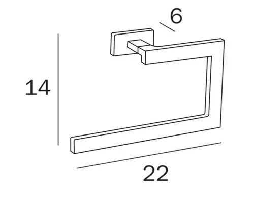 Полотенцедержатель Inda Lea A18160CR Хром