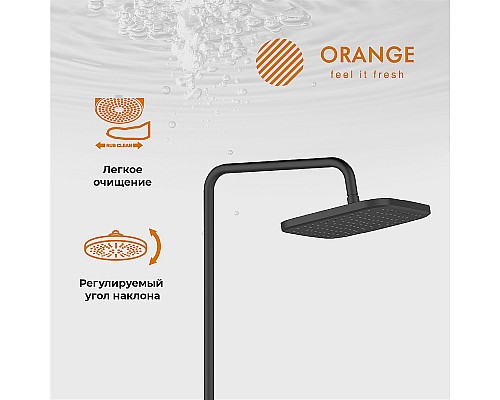 Душевая система Orange T02S4-912b Черный
