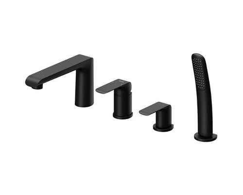 Смеситель на борт ванны Ravak Flat FL 026.20 X070176 Черный матовый