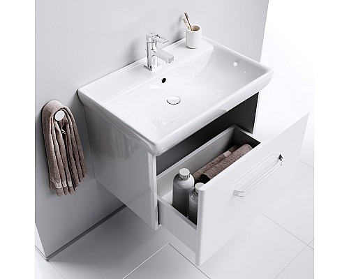 Нео тумба под умывальник Дрея Q70 подвесная Neo01071 AQWELLA