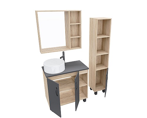 Столешница под раковину Grossman Флай 80 508002 Серая