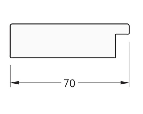 Зеркало Evoform Definite 146х56 BY 3113 в багетной раме - Мозаика античная медь 70 мм