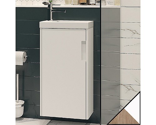 Тумба под раковину Velvex Klaufs 40 tpKLA.40.1D-617.216 подвесная Белый+Дерево