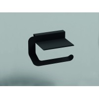 Бумагодержатель подвесной с полочкой черный SONIA 176953