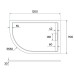 Душевой поддон из искусственного камня Veconi Tezeo 120x90 L Белый