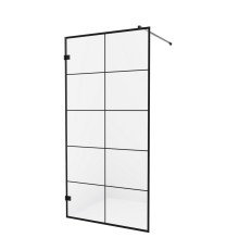 Душевое ограждение NEW TRENDY AVEXA BLACK 90x200 (черный)