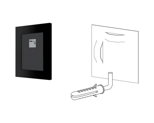 Зеркало Evoform Definite 44х34 BY 1325 в багетной раме - Махагон 22 мм