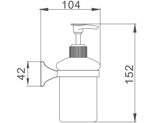 Дозатор для жидкого мыла Haiba HB8527 Хром