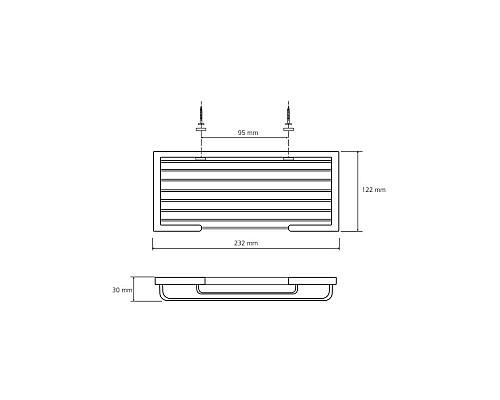 Полочка для мыла  мыльница Bemeta 104308072