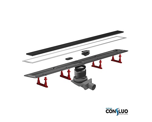 Душевой лоток Pestan Confluo Premium Black Glass Line 750 13000294