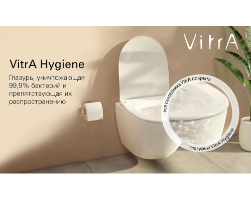 Комплект унитаза с инсталляцией Vitra Normus 9773B003-7203 с сиденьем и кнопкой смыва Матовый