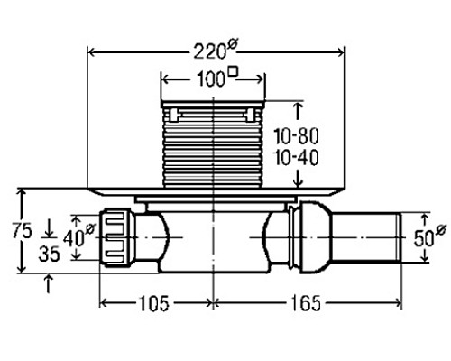 Душевой трап Viega Advantix 583217 Серый