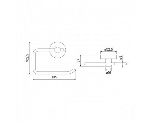 Держатель туалетной бумаги Iddis Sena SENSS00i43 Хром