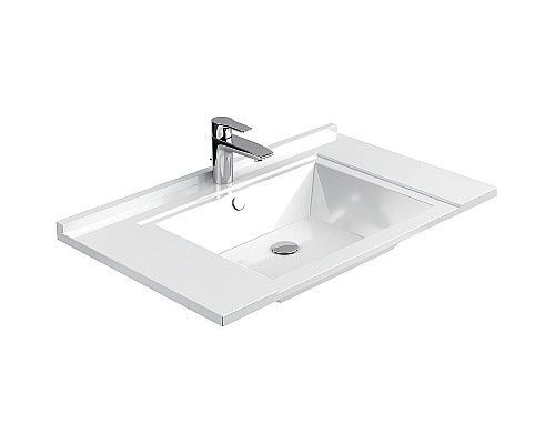 Раковина De Aqua Квадро 90 WK 012 НФ-00007334 Белая