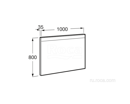 Зеркало Roca Prisma LED 812266000
