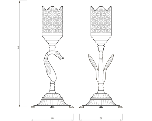 Подсвечник Migliore Luxor Золото