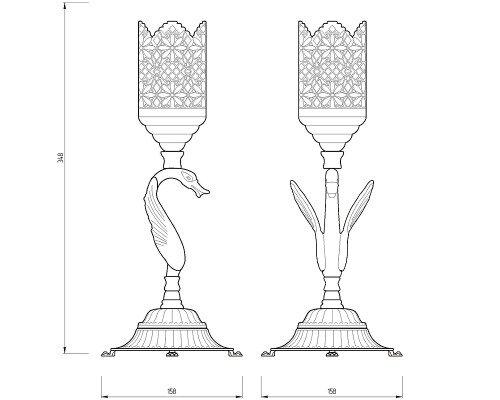 Подсвечник Migliore Luxor Золото