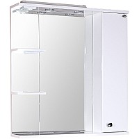 Зеркало со шкафом Onika Эльбрус 80.02 R 208022 с подсветкой Белое