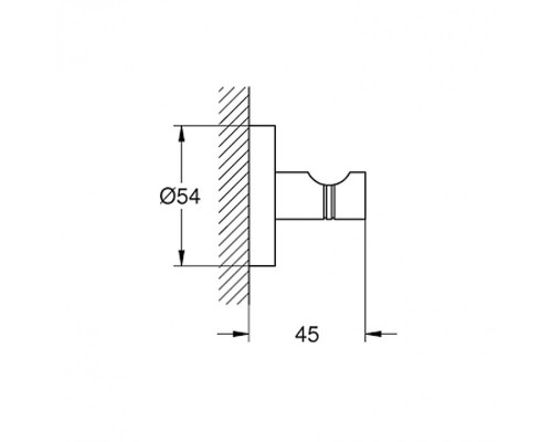 Крючок Grohe Essentials 40364001 Хром