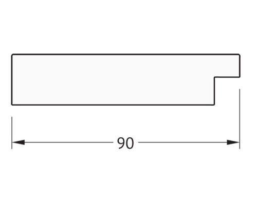 Зеркало Evoform Definite Floor 201х111 BY 6020 в багетной раме - Чеканка золотая 90 мм