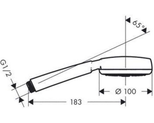 Душевая лейка Hansgrohe Crometta 100 1 jet 26825400