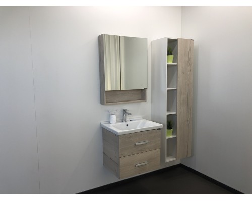 Зеркальный шкаф Comforty Парма 60 Дуб дымчатый