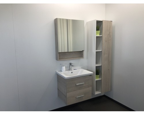 Зеркальный шкаф Comforty Парма 60 Дуб дымчатый
