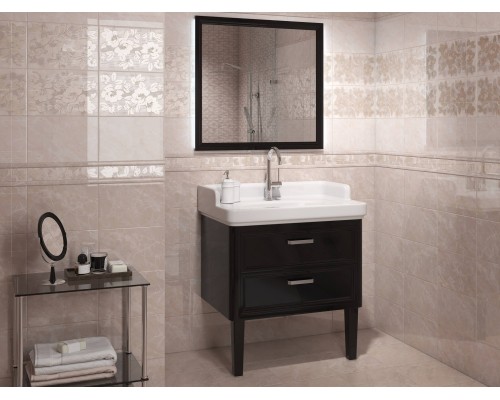 Зеркало Kerama Marazzi POMPEI 80, черное глянцевое